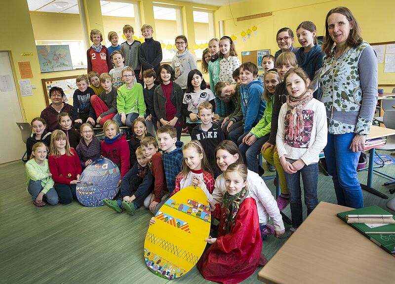 Bissendorf: Grundschüler verzieren Schledehausen